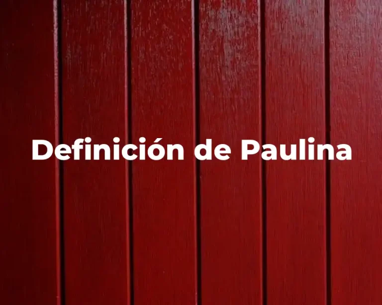 Definición de Paulina