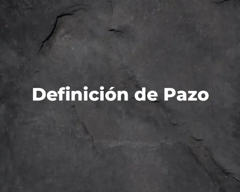 Definición de Pazo