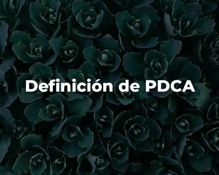 Definición de PDCA