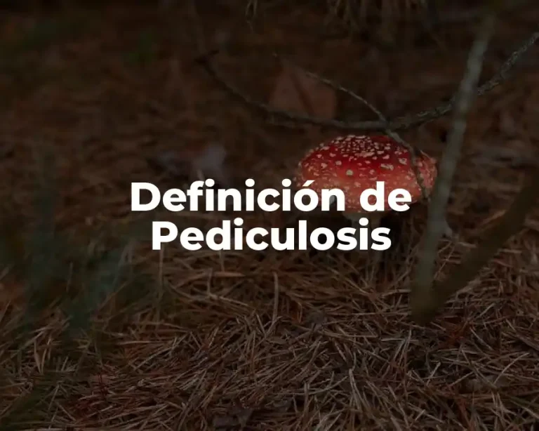 Definición de Pediculosis