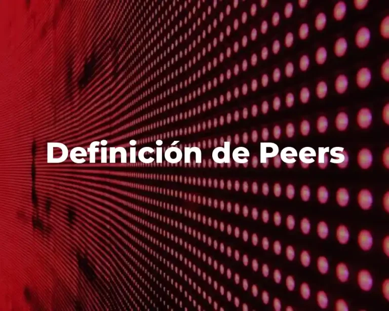 Definición de Peers