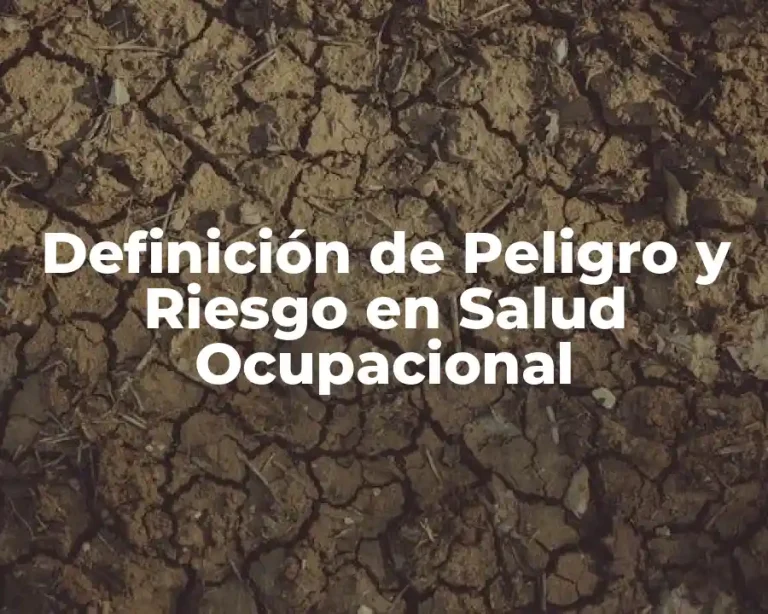 Definición de Peligro y Riesgo en Salud Ocupacional