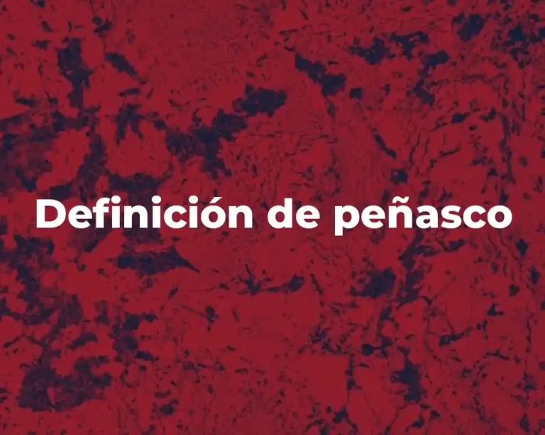 Definición de peñasco