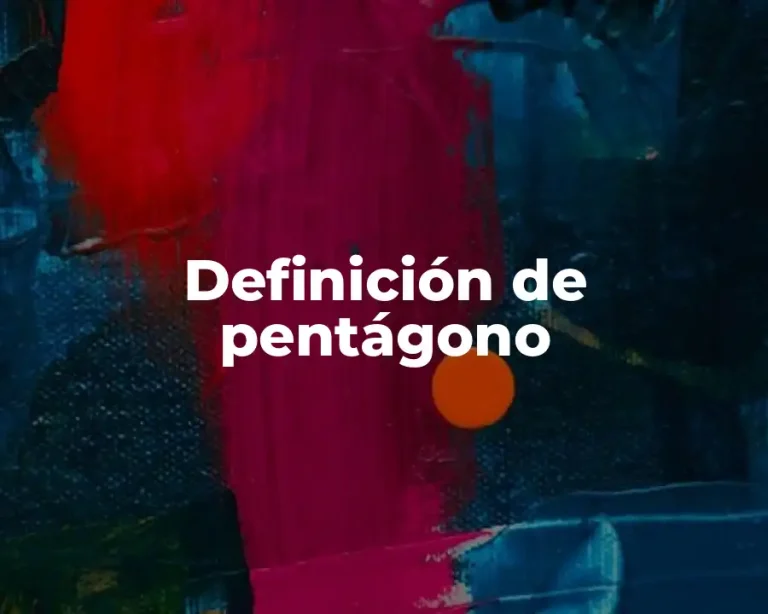 Definición de pentágono