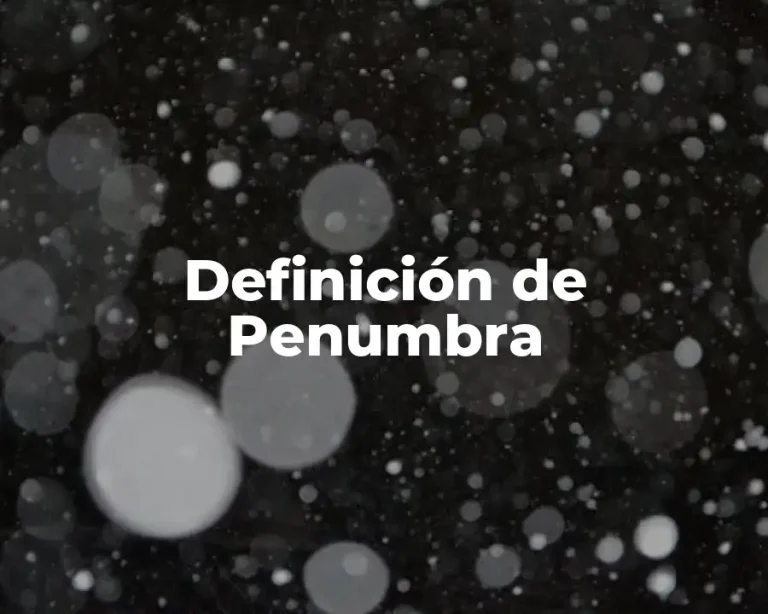 Definición de Penumbra