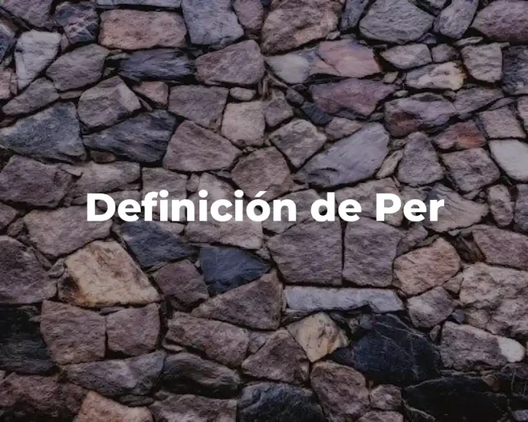 Definición de Per