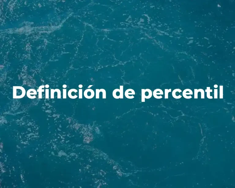 Definición de percentil