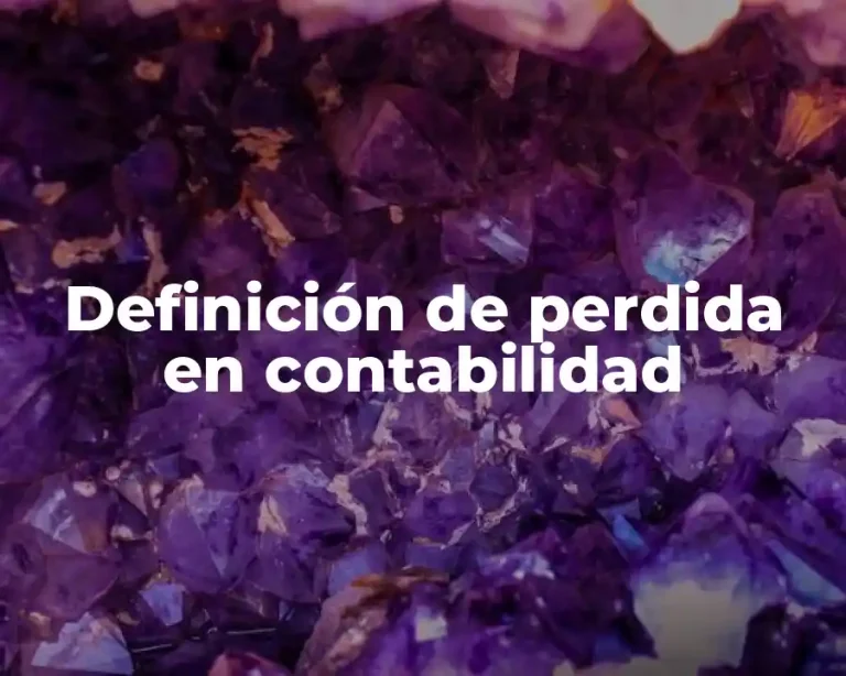 Definición de perdida en contabilidad