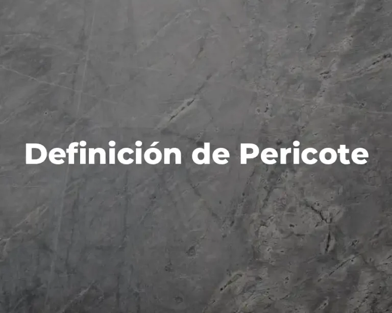 Definición de Pericote