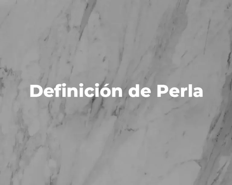 Definición de Perla