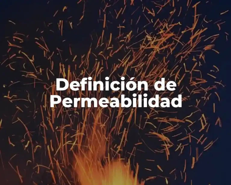 Definición de Permeabilidad