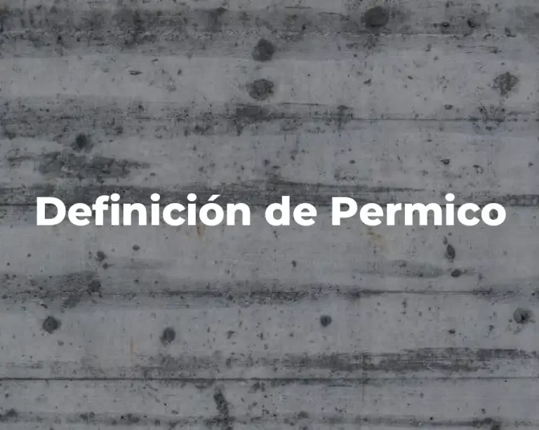 Definición de Permico