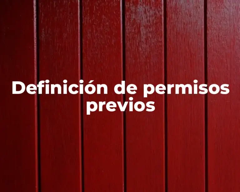 Definición de permisos previos