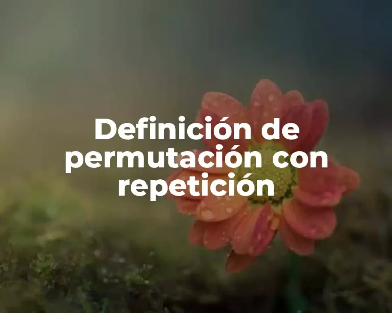 Definición de permutación con repetición