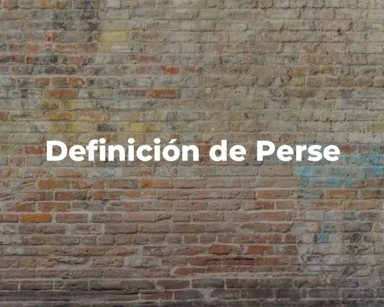 Definición de Perse