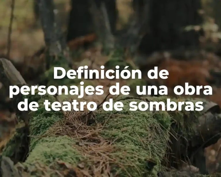 Definición de personajes de una obra de teatro de sombras