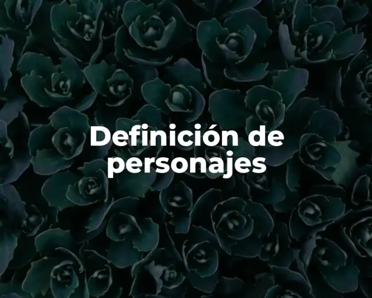 Definición de personajes