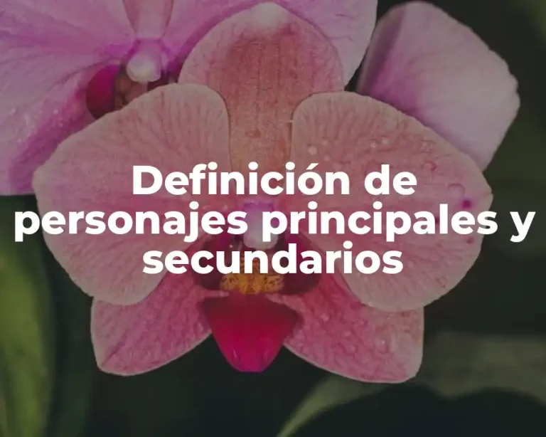 Definición de personajes principales y secundarios