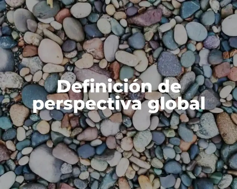 Definición de perspectiva global