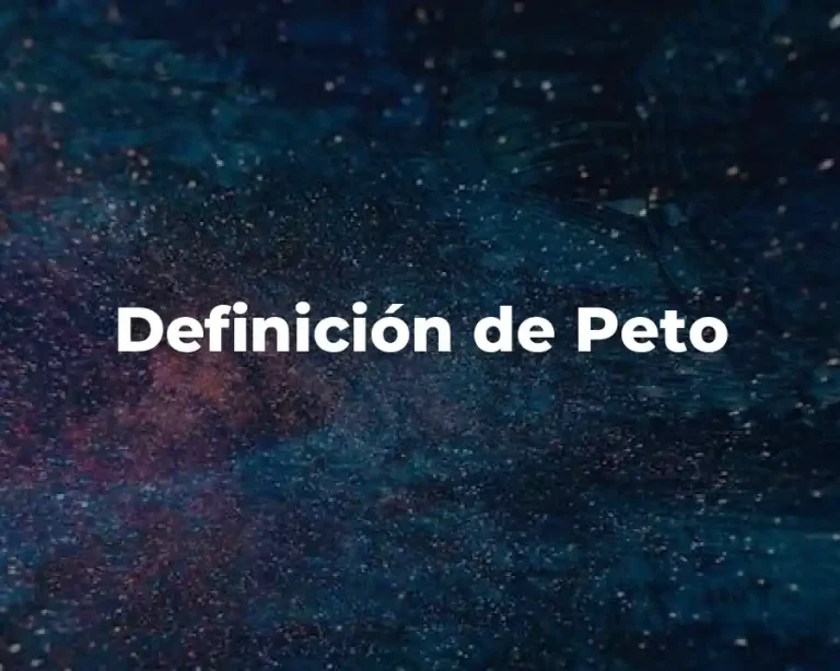 Definición de Peto