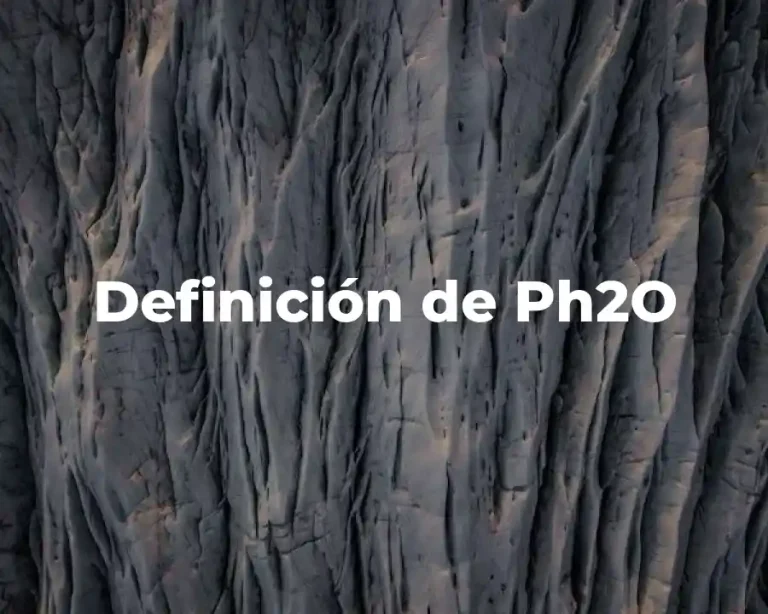 Definición de Ph2O