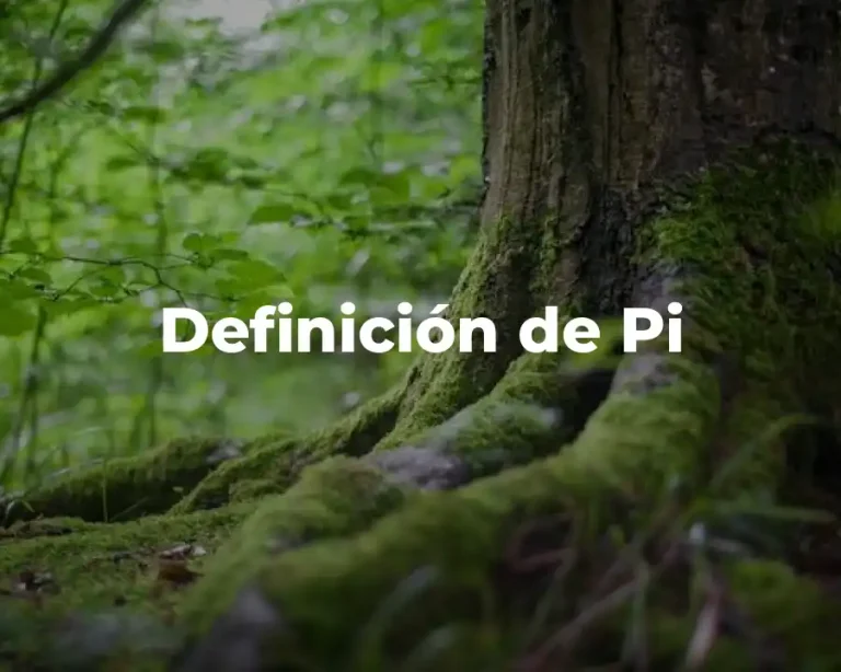 Definición de Pi