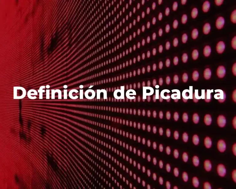 Definición de Picadura