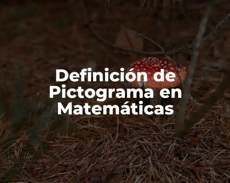 Definición de Pictograma en Matemáticas