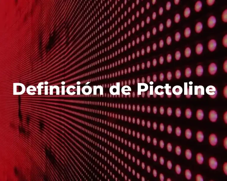 Definición de Pictoline