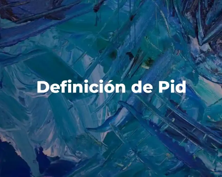 Definición de Pid