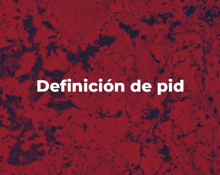Definición de pid