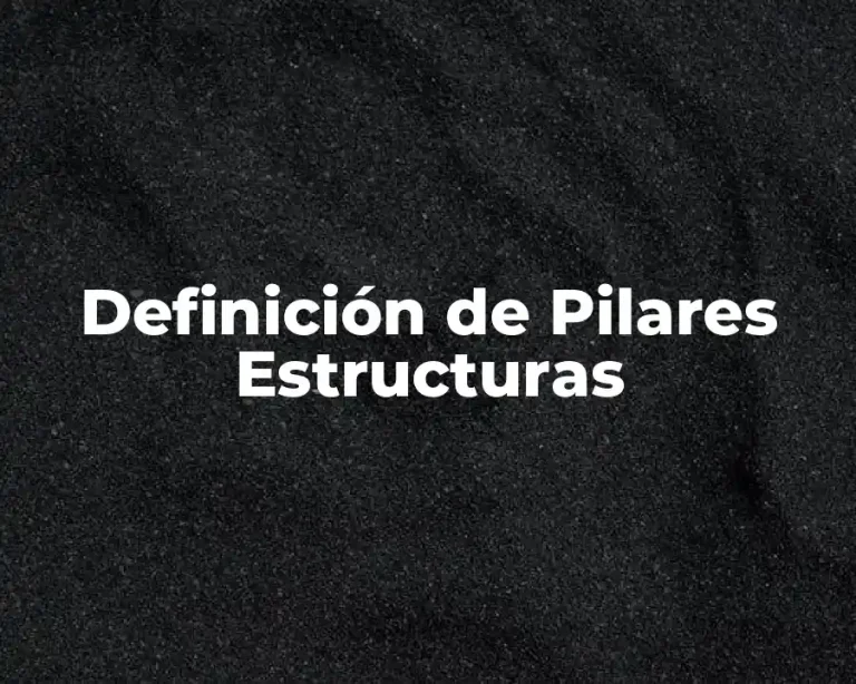 Definición de Pilares Estructuras