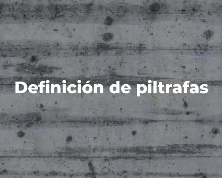 Definición de piltrafas