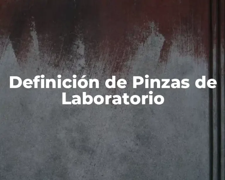 Definición de Pinzas de Laboratorio