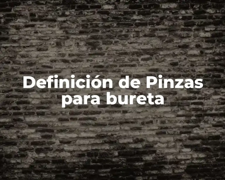 Definición de Pinzas para bureta