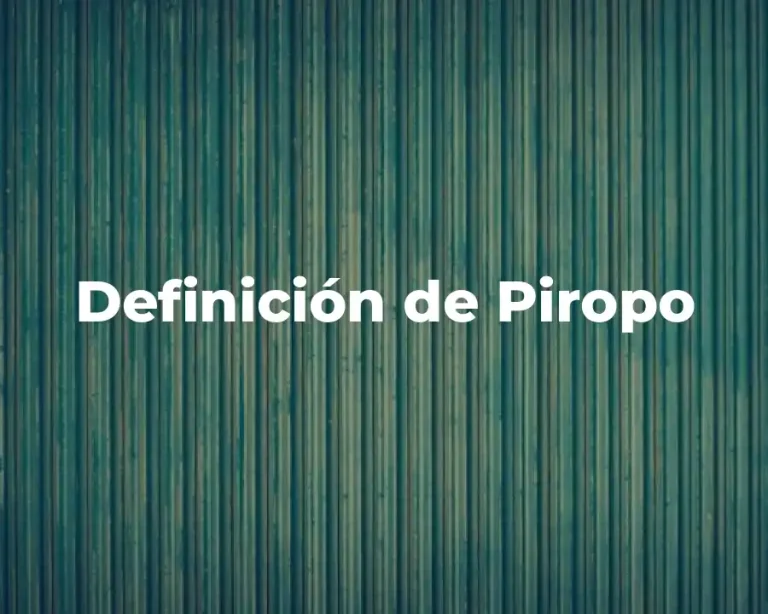 Definición de Piropo