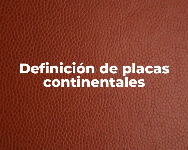 Definición de placas continentales