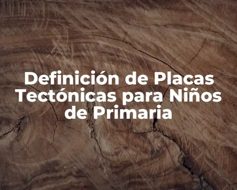 Definición de Placas Tectónicas para Niños de Primaria