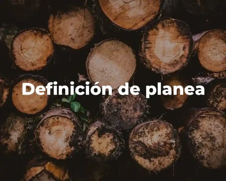 Definición de planea