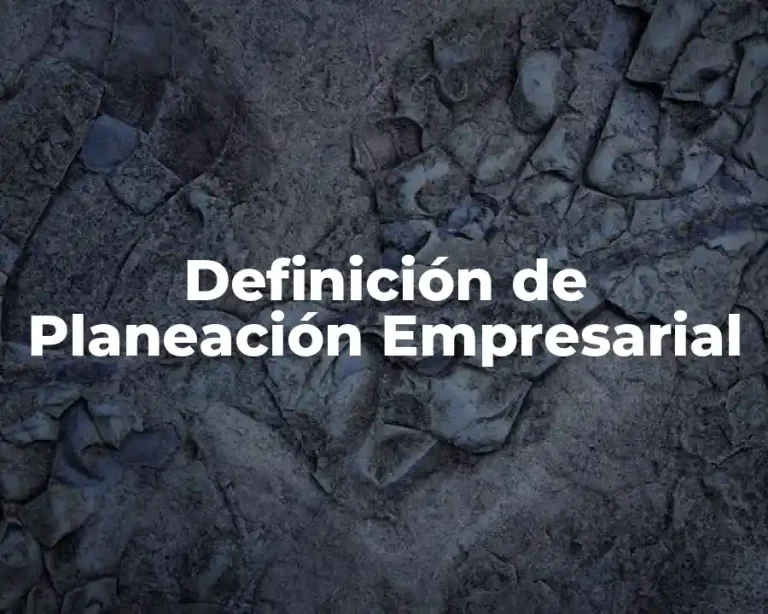 Definición de Planeación Empresarial