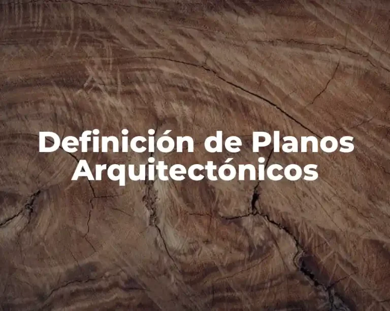 Definición de Planos Arquitectónicos