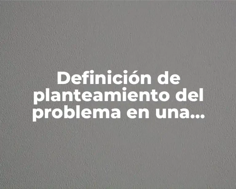 Definición de planteamiento del problema en una investigación de hipertensión