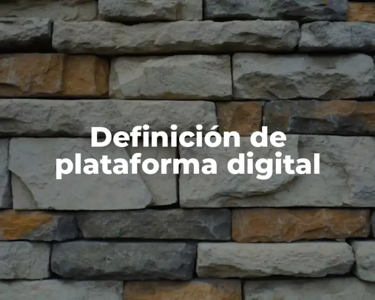 Definición de plataforma digital