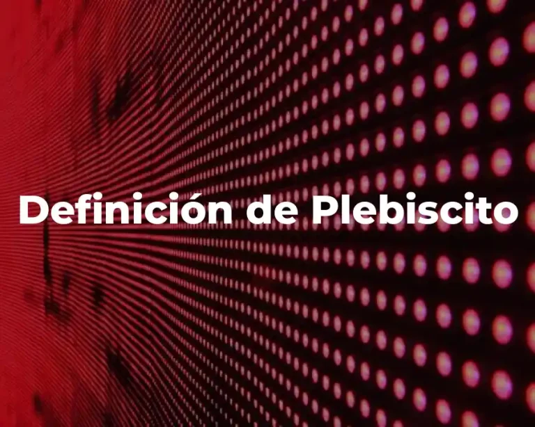 Definición de Plebiscito