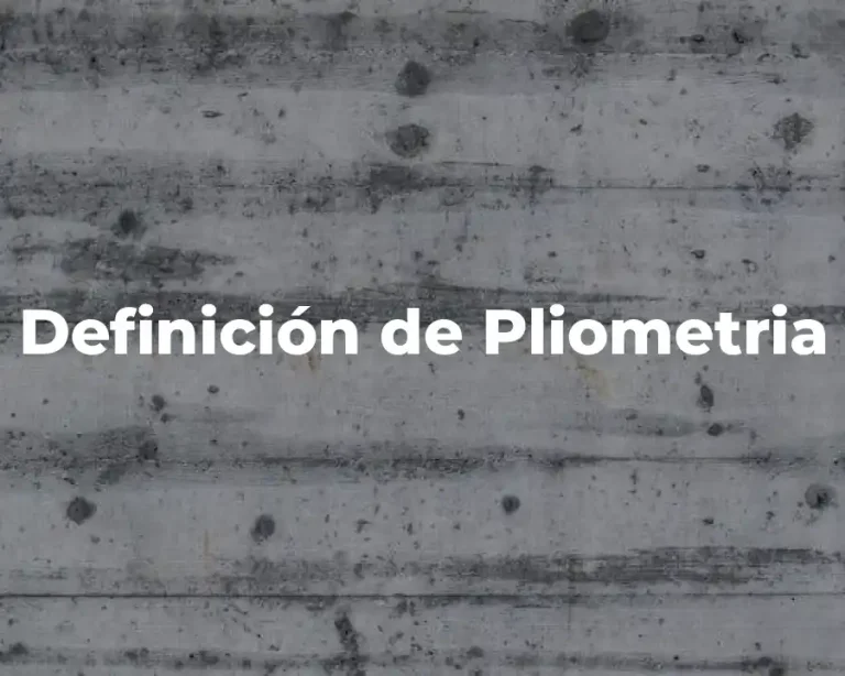 Definición de Pliometria