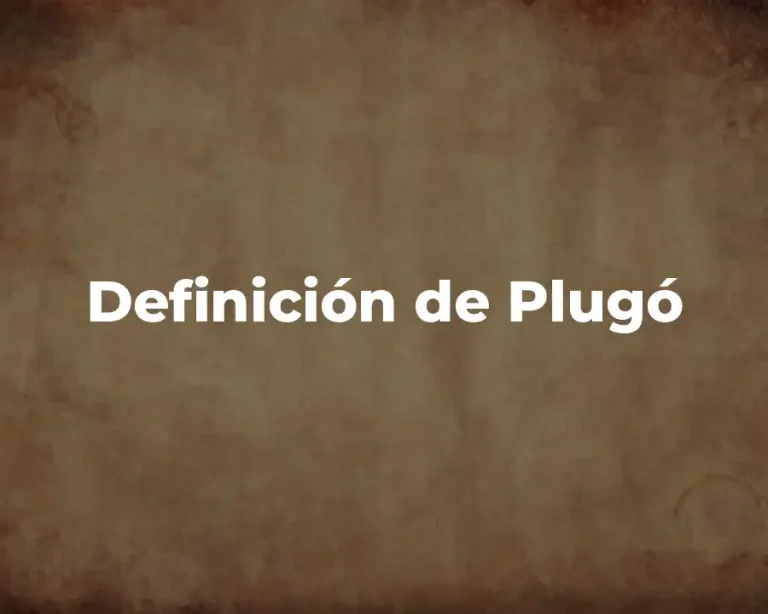 Definición de Plugó