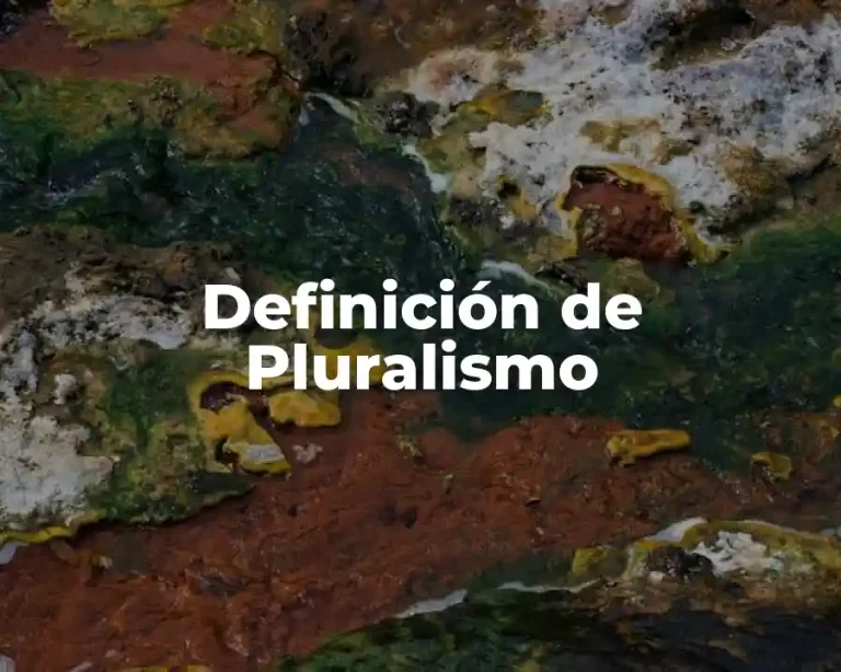 Definición de Pluralismo