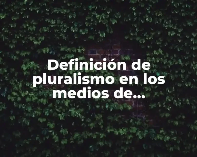 Definición de pluralismo en los medios de comunicación en Chile