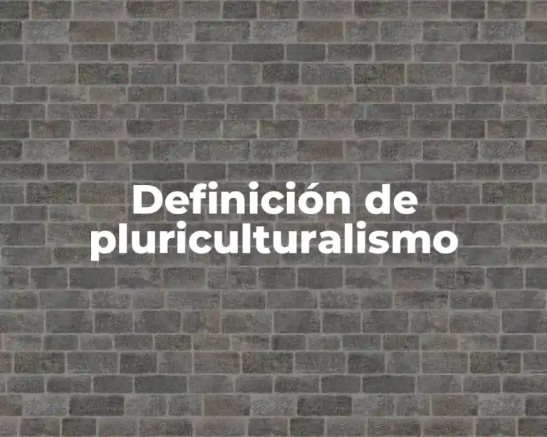 Definición de pluriculturalismo