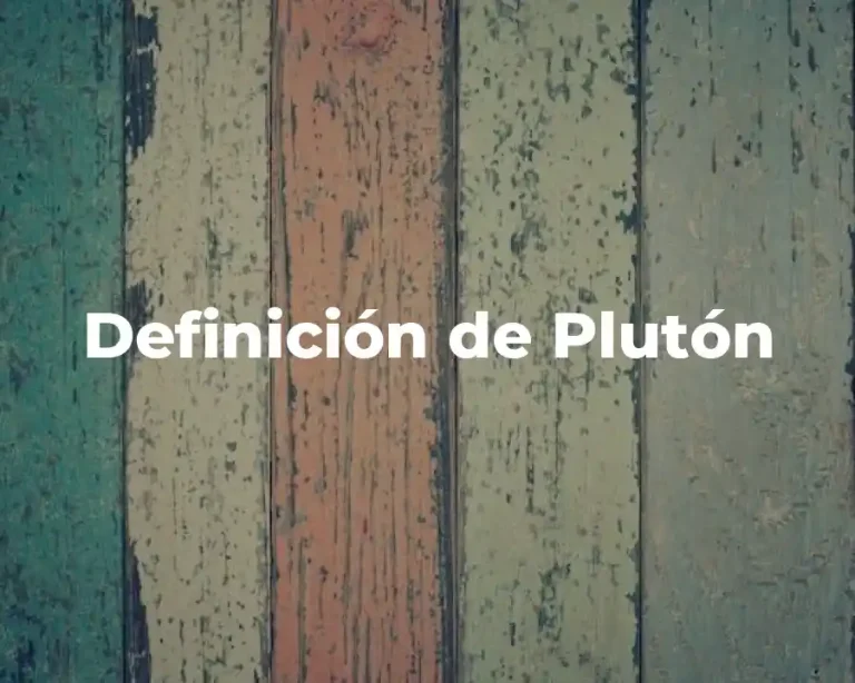 Definición de Plutón
